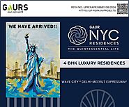 Pre Launch 3 & 4 BHK Gaurs NYC Residences Wave City NH24 Ghaziabad - Location Map