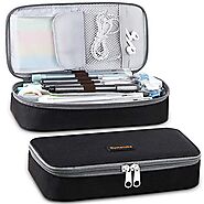 Homecube Big Capacity Pencil Case Pen Holder Pouch Marker Desk Organizer Bag with Zipper Large Storage College Middle...