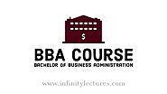 BBA course details, Eligibility, fees, career, & more | Infinity Lectures