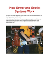 How Sewer and Septic Systems Work | edocr