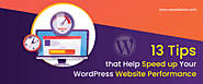 13 Tips that Help Speed up Your WordPress Website Performance in 2021