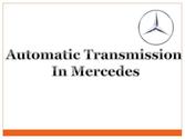 Automatic transmission in mercedes