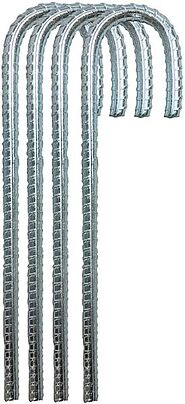 Ashman Rebar Stake Anchor 12 Inches Long, Ideal for Securing Animals, Tents, Canopies, Sheds, Car Ports, Swing Sets (...