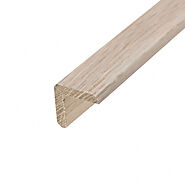 Super White Solid Wood Right Angle Bar 240cm