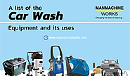 A car washer is a machine or equipment that can save a lot of money, water, electricity & yes the time.