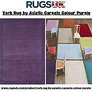 York Rug by Asiatic Carpets in Purple Colour