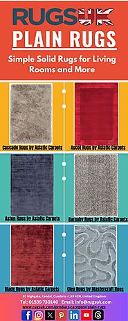 Plain Rugs - Simple Solid Rugs for Living Rooms and More