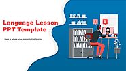 Free Language Lesson PowerPoint Template & Google Slides Theme