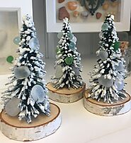 Beautiful Sea Glass Christmas Ornaments Crafts
