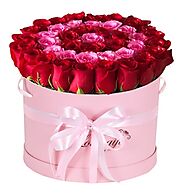 Red and Pink Rose Box