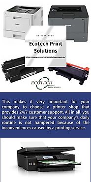 Toner Cartridges Online Store Melbourne by Ecotech_Print_Solutions on Genially