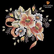 Denise Flower Digitized Embroidery Design | Cre8iveSkill