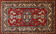 Buy 2X4 Kazak Rugs Red / Ivory Fine Hand Knotted Wool Area Rug MR023903 | Monarch Rugs