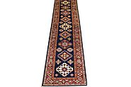 Buy 10 ft. Runner Kazak Rugs Dk. Blue / Red Fine Hand Knotted Wool Area Rug MR024692 | Monarch Rugs