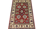 Buy 2X4 Kazak Rugs Red / Ivory Fine Hand Knotted Wool Area Rug MR024542 | Monarch Rugs