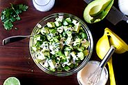 obsessively good avocado cucumber salad