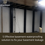 5 Effective basement waterproofing solution to fix your basement leakage | Guardian Foundation Repair