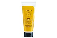 Arata Zero Chemicals Face Serum Cream, with Evening Primrose Oil, Rosehip Oil, Kokum and Aloe Butter