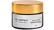 Dr. Sheth's Multitasking Miracle Cream with Shea Butter, Vitamin E, Almond Oil and Hyaluronic Acid