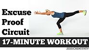 17 Minute No Equipment Total Body Circuit Workout | Full Length Fat Burning Exercise Video