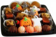 Halloween Goodies Tray with Pumpkin Whoopie Pies and Cookies Tray