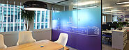 Glass manifestation for privacy, safety and branded visual impact