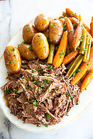 Classic 3 Ingredient Slow Cooker Pot Roast | The Kitchen Magpie