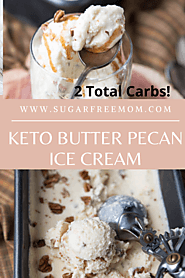Keto Low Carb Butter Pecan Ice Cream