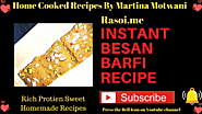 Besan Barfi Recipe Rasoi.me By Martina Motwani | Rasoi Me