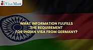 Requirement For Indian Visa From Germany