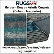 Holborn Rug by Asiatic Carpets in Turquoise Colour