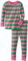 New Jammies Little Girls' Classic Stripes Organic Pajamas