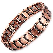 Quality Copper Double Row Magnetic Bracelet