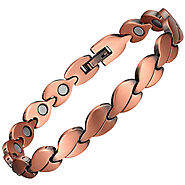 Womens Charming Copper Magnetic Bracelet