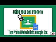 Using the Drive App to Create a Google Doc from printed materials
