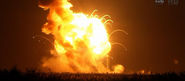 Watch The Antares Rocket Explodes On Liftoff