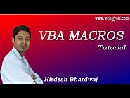 VBA - Variables and Data Types by Hirdesh Bhardwaj