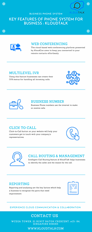 Key Features of Phone System for Business : Kloudtalk