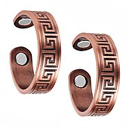 Set of Two - Greek Copper Magnetic Rings