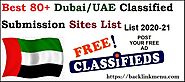 Best 80+ (High DA) UAE/Dubai Classified Submission Sites List 2020-21