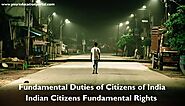 Fundamental Duties of Citizens of India | Indian Citizens Fundamental Rights