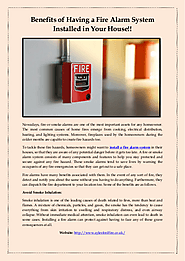 Benefits of Having a Fire Alarm System Installed in Your House!! | edocr