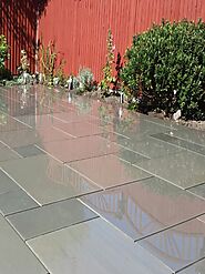 Grey Sawn Sandstone Paving - Royale Stones