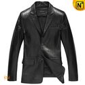 Mens Black Leather Blazer Leather Jacket CW840802