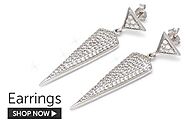 Silver Earrings- Earrings for Girls & Women | Ornate Jewels