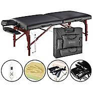 Master Massage Montclair Therma Top Portable Massage Table Package with Memory Foam