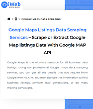 Google Maps Listings Data Scraping | Scrape Data from Google Maps