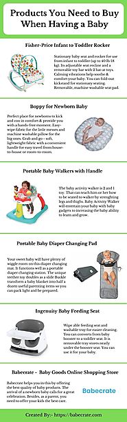 Product You need to Buy When having a Baby