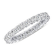 Petite Eternity Band With Round Diamonds | 2 ct | 3 Colors