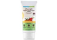 Mamaearth Ultra Light Indian Sunscreen with Carrot Seed and Turmeric, SPF 50 PA+++